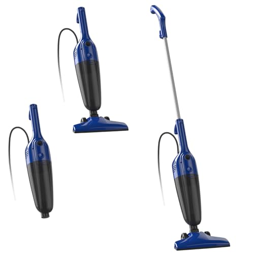 FUNCCUBE Vacuum Cleaners for Home - Corded Stick Vacuum Cleaner, Rechargeable High Power Vac for Pet Hair Carpet Hardwood Floor, Household Wireless Hand Lightweight Handheld Portable Car Vac,MC Blue