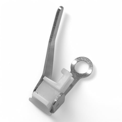 Image of ZENITH Darning White Pressure Foot Snap on Type for Automatic Electric Low Shank Sewing Machines Suitable for Usha Janome Brother Singer etc Steel Finish (Darning White)