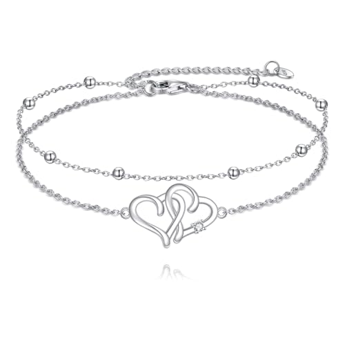 Image of TIGER RIDER Dragonfly Anklet Sterling Silver Dragonfly Gifts Jewelry for Women with Crystal Birthday Anniversary