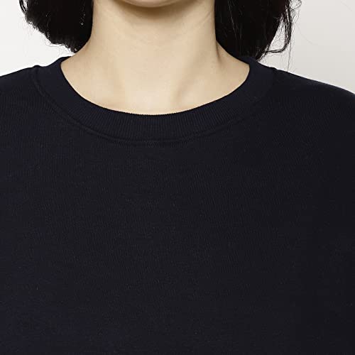 Image of Mack Jonney Fleece Round Neck Sweatshirt for Women (Pack of 2)-SW RN NVY Sky 002-P