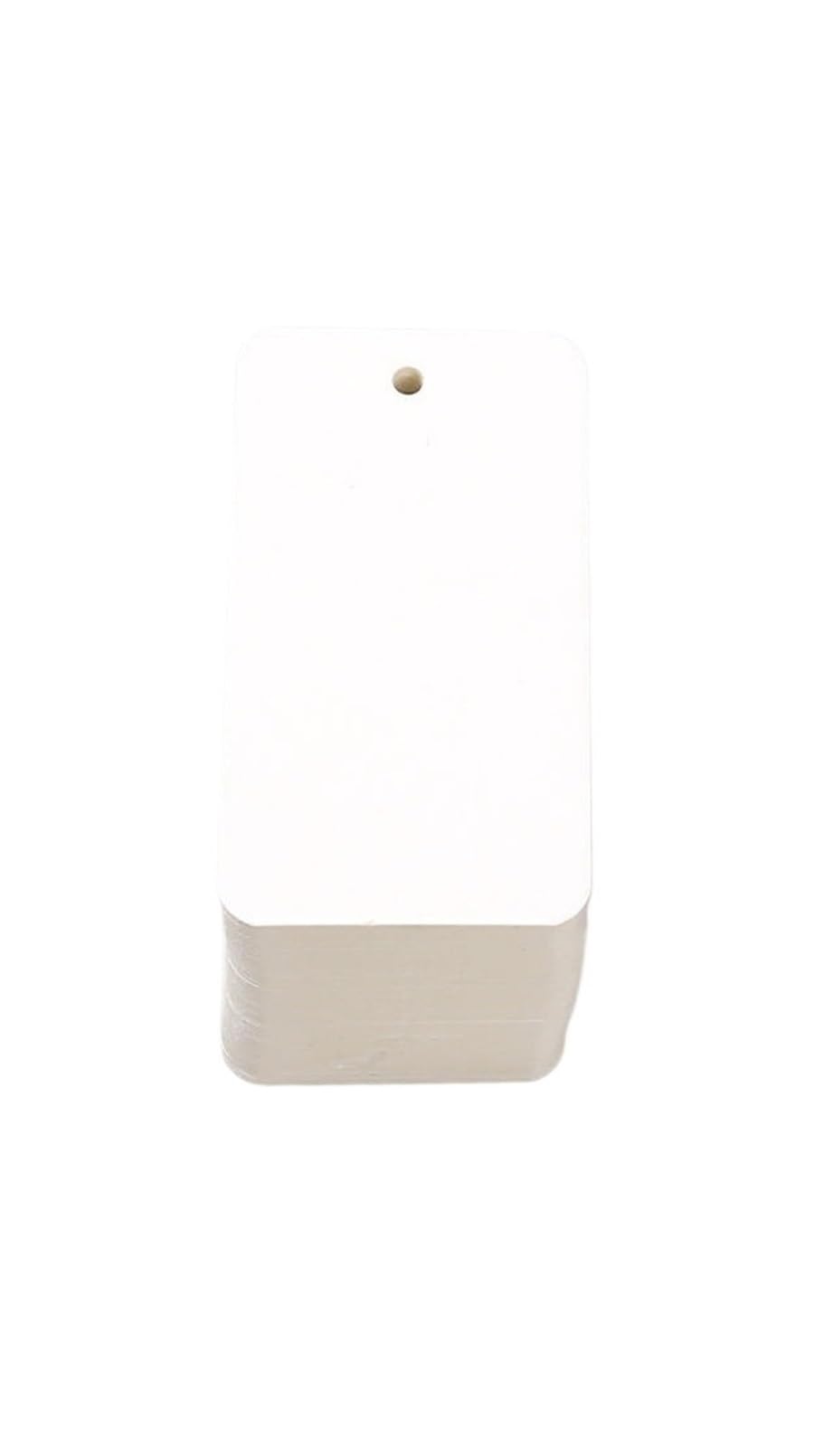500pcs 4 * 7cm Kraft Paper Adhesive Sticker with Rounded Corners, Used for Clothing Labels, Baking Packaging, Product for Wedding Favors(White)