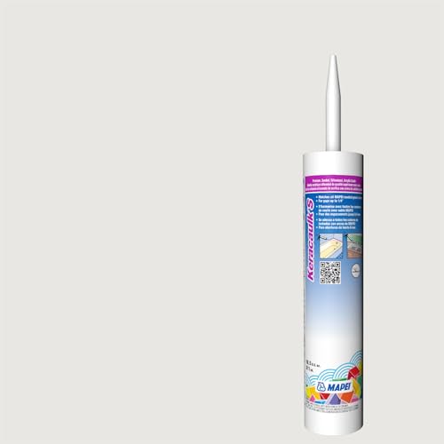 Image of Mapei Keracaulk S Premium, Paintable, Sanded, Siliconized Acrylic Caulk, Expertly Formulated to Match Grout Colors, 10 oz., 5038 Avalanche- Sanded