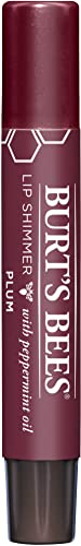 Burt's Bees® 100% Natural Origin Moisturizing Lip Shimmer, Plum, 1 Tube - Pack Of 4 (Package May Very) #TOP1