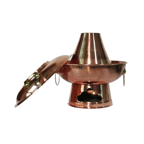Olla caliente multifuncional de carbón cobre 28cm miniatura 2