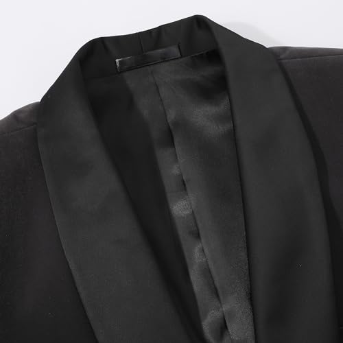 Men Suit Blazer Tuxedo Slim Fit Velvet Party Wedding Prom3
