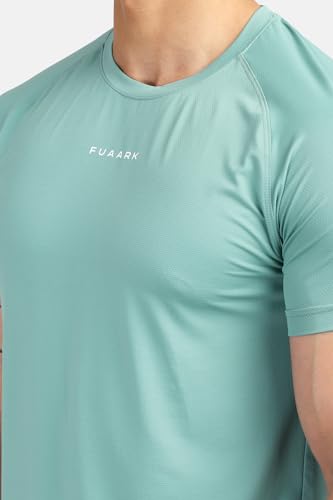 Image of FUAARK Men's Round Neck Slim Fit Gym Sports T-Shirt