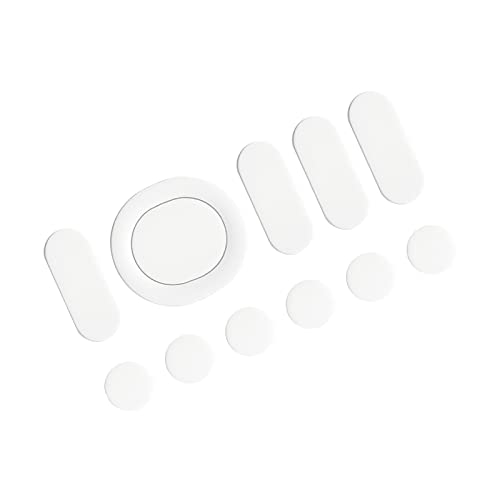 PATIKIL G304�Q�[�~���O�}�E�X�p�̊ۂ��Ȑ��G�b�W�}�E�X�t�B�[�g�X�P�[�g�p�b�h0.6mm�ƃN���[�j���O�y�[�p�[ �z���C�g 11��/1�Z�b�g