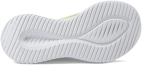Skechers Kids Girls Ultra Flex 3.0-Neontastic Sneaker, Pink/Multi, 2 Little Kid | Image 2
