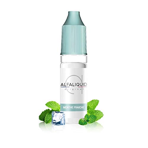 Alfaliquid - Menthe Fraiche - 10ml - 0mg (Pack X20) + CADEAU - AMAVAPE • Sans nicotine, sans tabac.