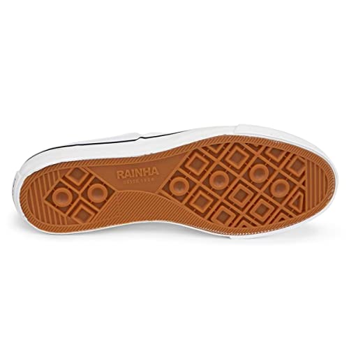 Tenis Unissex Rainha Mont Car IV, Branco/Preto, 41