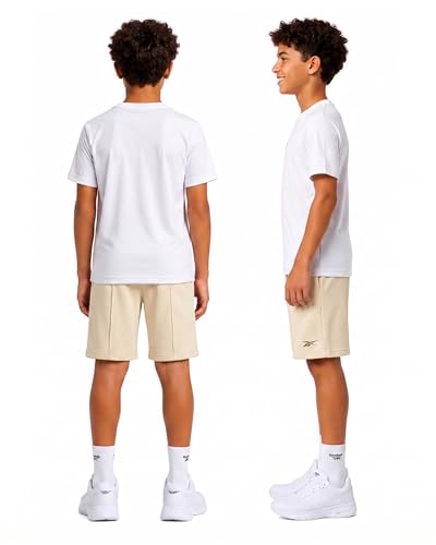 Reebok Boys French Terry Pull-On Pocket Shorts for Sports & Play 2-Pack - image 2