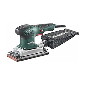 metabo Sander SRE 3185-210 W, 92 x 184 mm Schleifplatte - Vibrationsarm, Softgrip, variable Schwingzahl, für Holz & Metall, Klett & Spannsystem, ergonomisch & präzise - Inkl. Textil-Staubbeutel