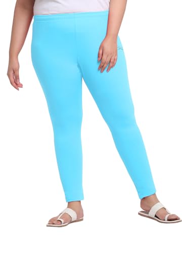Image of Soft Cotton Ankle Lenght Solid Regular and Plus 35 Colours Leggings for Womens and Girls (Sizes :- M to 6XL)