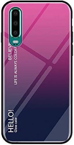Huawei P30 Cover Silicone Ultra Sottile Gomma Gel Cover cellulare vetro temperato trasparente scocca anti-scivolo Soft shell per Huawei P30 Rosa sfumata Huawei P30 Cover Silicone Ultra Sottile Gomma Gel Cover cellulare vetro temperato trasparente scocca anti-scivolo Soft shell per Huawei P30 Rosa sfumata