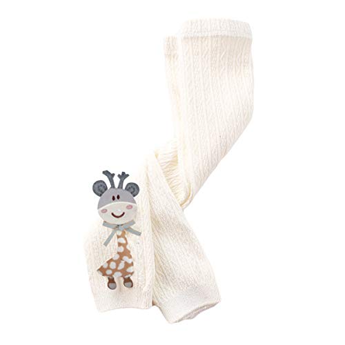 NCONCO Leggings en tricot pour bébé fille de 1 à 4 ans - Blanc - M 12-24 mois Cover