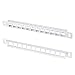 GeeekPi 10 inch 0.5U 12 Port Blank Keystone Patch Panel for DeskPi RackMate T0/T1/T2/T0 Plus/T1 Plus/TL1 Service Cabinet, Cable Management Panel for Ethernet CAT5/CAT5e/CAT6/CAT6a