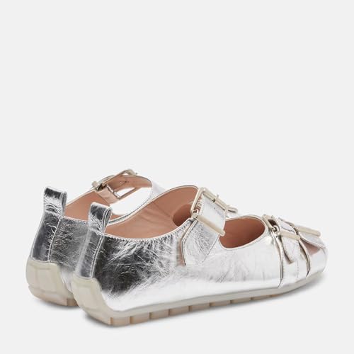 Women's Leather Ballet Flats with Buckle Strap Round Toe Mary Jane Shoes Comfortable Casual Ballerina Shoes2