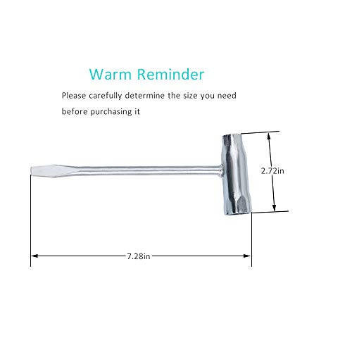 ZLKSKER Replace Combination Screwdriver and Wrench, T-Wrench 13mm x 19mm (13-by-19), Chainsaw Scrench Adjustment Tool, Socket Wrench for Spark Plug