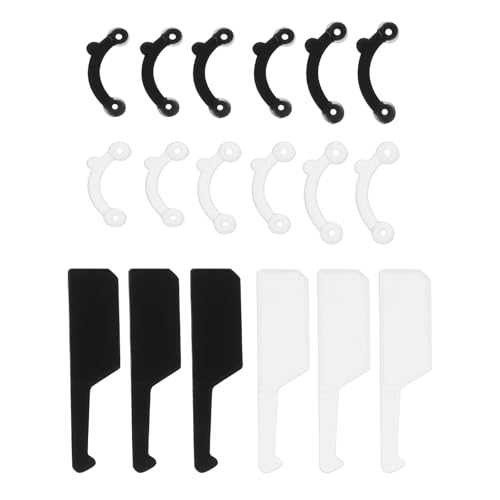 TOBBOMEY Insertos Moldeadores Invisibles para Nariz 18 Piezas Negro y Blanco S/M/L Herramienta de Belleza Nasal para Levantar Forma y Alisar la Nariz Soporte Cómodo y Transpirable