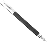 faber castell loom piano fountain pen Puntera y tapón en metal cromado pulido