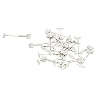 100Pcs T-Pins, Fliesen Ersatz Stahlnadeln Fliesen Nivelliersystem Kit Böden Wände Gebäude Fliesen Leveler mit Hoher Druckfestigkeit