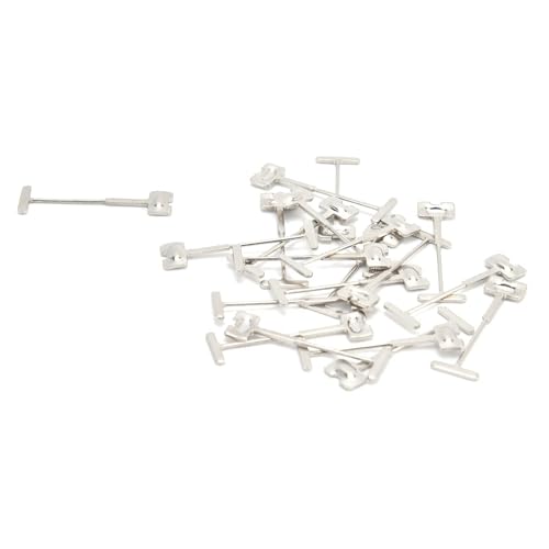 100Pcs T-Pins, Fliesen Ersatz Stahlnadeln Fliesen Nivelliersystem Kit Böden Wände Gebäude Fliesen Leveler mit Hoher Druckfestigkeit