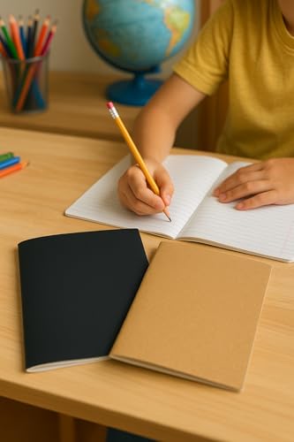 Image of AccuPrints Pack of 2 Ruled 96 Pages Notebook Soft Bound Diary | 48 Leaf | Size 9.75 x 7 inch | Single line Ruled Notebook for School