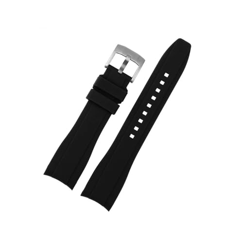 20MM 22MM�A�[�N�[�V���R�[���S���^���x���g�ɓK������Rolex/Water Ghost/seiko/citizen/tissot�ėp�x���g�A�Z���u��(Black silver,24mm)