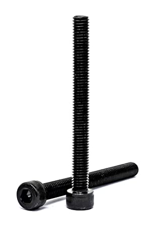 Image of iexcell 5 Pcs M8 x 80mm Thread Pitch 1.25 mm Alloy Steel 12.9 Grade Hex Socket Head Cap Screws Bolts Kit, Black Oxide Finish