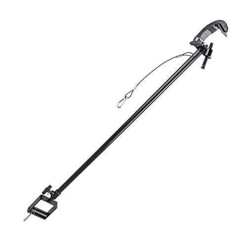 Image of Kupo Medium Lightweight Telescopic Hanger with Stirrup Head, Adjustable Overhead Mount for Lightweight Fixtures with Smooth Extension Control & Secure Locking Range from 2ft to 4ft - Black (KG071811)