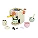 Janod Barista Children's Manual Coffee Grinder - 20 Accessories Included Wooden and Felt - Imitation Toy - Develops Imagination - J06644, J06644, Multicoloured