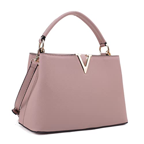 Image of EVVE Women's Small Satchel Bag Classic Top Handle Purses Fashion Crossbody Handbags with Shoulder Strap