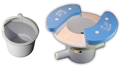 OAI Gator AutoSkim with Basket - Automatic Pool Cleaner, Skimmer & Clarifier - Suction Skimmer for Pools