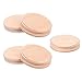 Winomo - Coperchi in legno, 5 pezzi, coperchio ermetico per barattoli di vetro, coperchio a bocca larga, coperchio di ricambio per vaso di candela, coperchio di ricambio 1. 9 x 10 cm