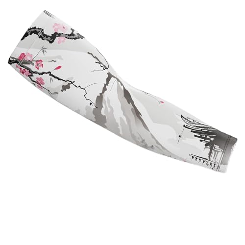 Nyfter - Gaming Arm Sleeve Premium Gaming Sleeve Anti-Schweiß Effekt temperaturregulierend für performance Verbesserung im Gameplay (Sakura-White, XS)