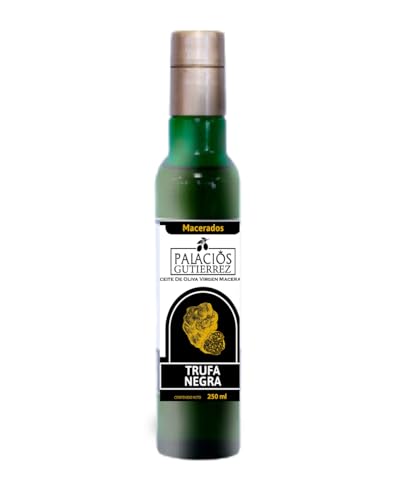 Aceite de Oliva Virgen Extra con Trufa Negra, Macerado con Tuber Aestmum Vittad, Aceites Palacios Gutiérrez