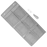 BESPORTBLE Wandmontiertes Schuhregal aus Netzgewebe mit 6 Taschen Hängender Tür Schuhorganizer aus Reißfestem Vliesstoff Platzsparend für Schmale Türen und Studentenwohnheim