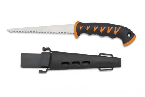Sierra pladur con funda protectora. Serrucho con hoja de162 mm. Corta Yeso, Madera y Plastico.
