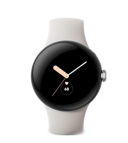 Image of Google Pixel Watch 41mm Smartwatch with LTE WiFi, GPS, BT and Heart Rate Monitor in Bulk Packaging (Silver Chalk Active)