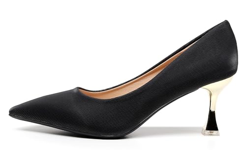 Image of VenusCelia Women's Golden Sun Pump Stiletto Heel Shoe