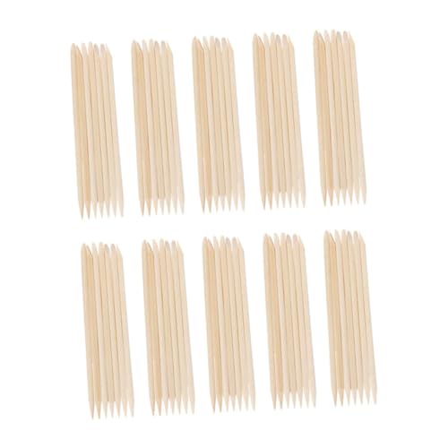 Didiseaon Professional Nail Art Supply 300pcs Wooden Cuticle Stick for Nail Cleaning