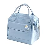 𝗞𝗮𝘄𝗮𝗶𝗶 𝗟𝘂𝗻𝗰𝗵 𝗕𝗮𝗴, Large Picnic Bag, Insulated Bag for Hot or Cold, Reusable Tote Bag, 𝗖𝘂𝘁𝗲 𝗔𝗲𝘀𝘁𝗵𝗲𝘁𝗶𝗰 𝗟𝘂𝗻𝗰𝗵 𝗕𝗮𝗴 for Women, Thermal/Cooler Handbag