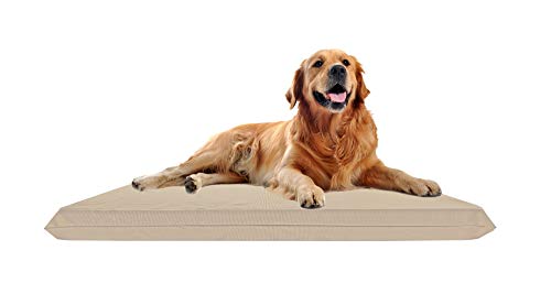 Waterproof Soft and Durable Beige Elastic Machine-Washable Large Dog Bed Cover (56"x38") - image 7