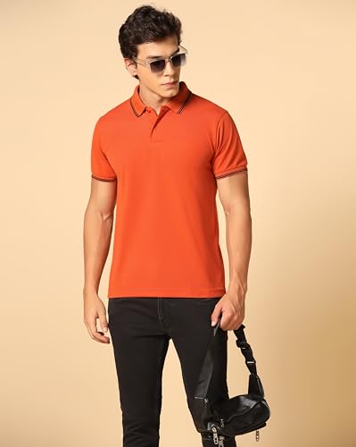 Image of INKKR Men's Solid Polo Collared Neck Stylish T-Shirt Combo