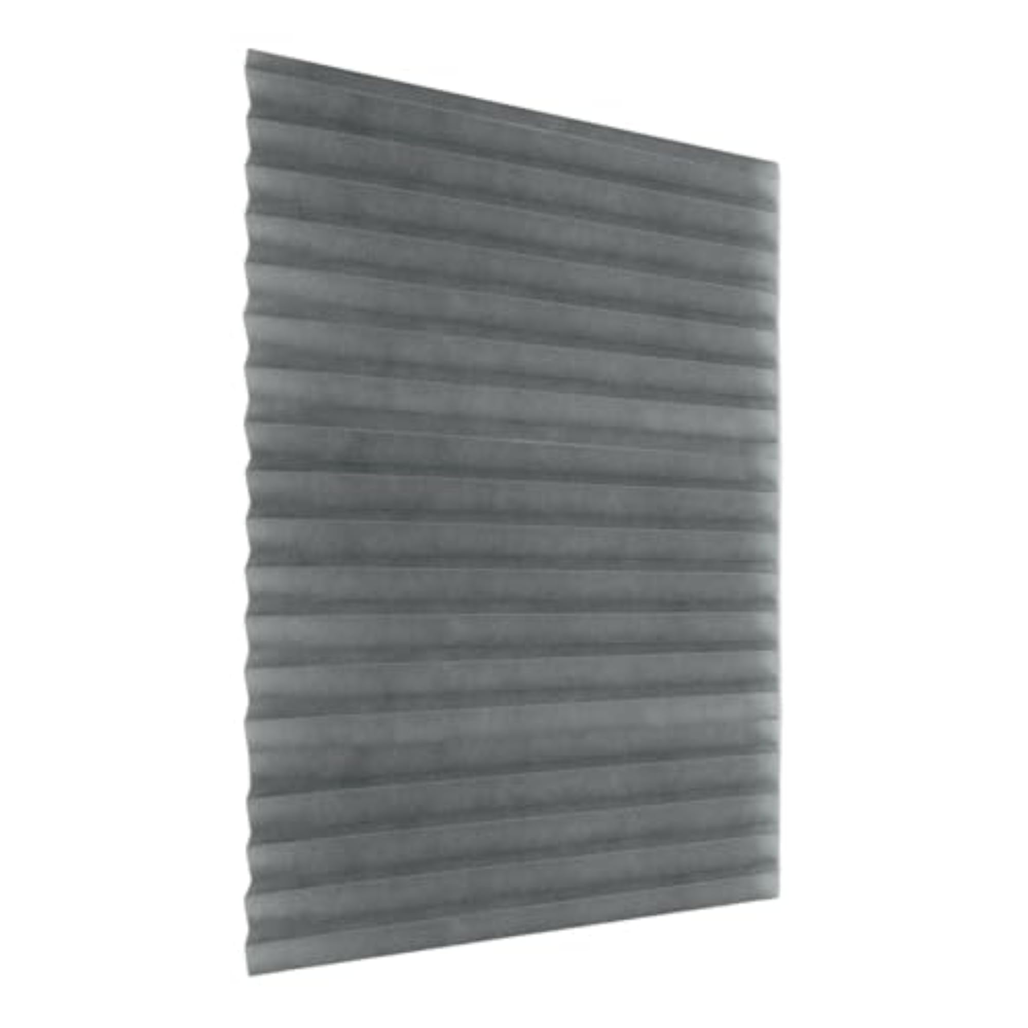 Blackout Window Pleated Shades, Breathable Grey XL