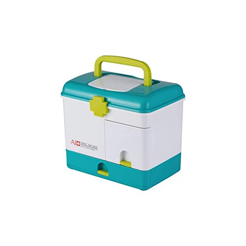 Caja de medicamentos de gran capacidad para el hogar, caja de almacenamiento de medicamentos multicapa, caja de primeros auxilios, caja médica