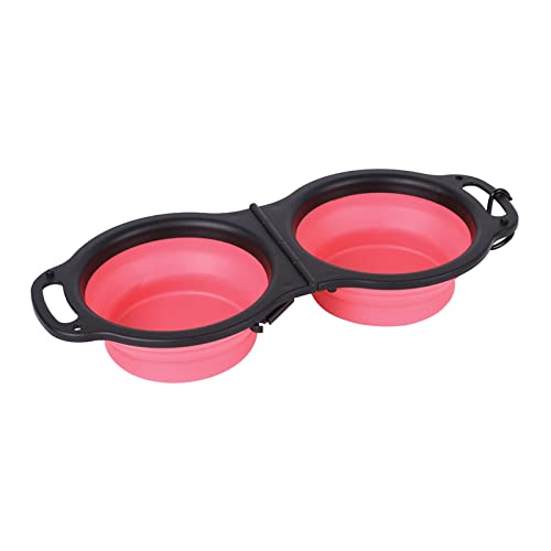Mllepjdh Portable Folding Silicone Dog Bowl Portable Travel Feeding Watering Dish Pet Food Container Bowl Accessories Foldable Dog Bowls for Travel
