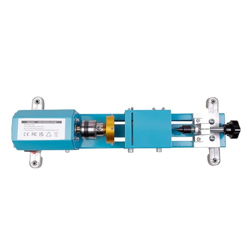 BACHIN Mini Lathe Wood Lathe Machine Multi-Purpose Type Lathe with Wood Lathe Milling Accessories, for Wood Polishing, Grinding, Cutting and Milling ,2.76 in x 6.3 in, 24VDC 96W,7 Speeds - Image 9