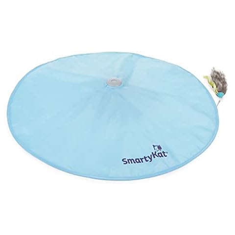 SmartyKat Hot Pursuit Electronic Concealed Motion Cat Toy, Battery Powered - Blue, One Size Cover