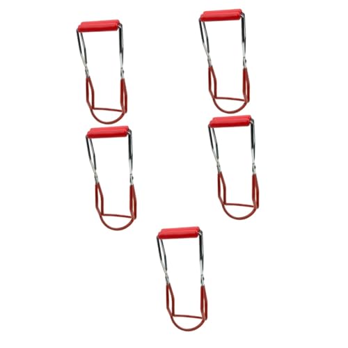 WEKADRIN 5 Piezas Pinzas para Tarros de Conservas Metálicas Antiescaldado Elevador Resistente para Platos y Cuencos Cocina Práctico Accesorio para Manipulación de Recipientes Calientes